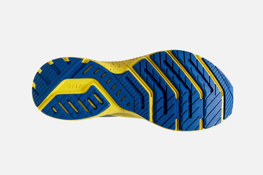 Brooks Launch 8 Road Running Shoes - Womens - Yellow/Blue - ED5312846